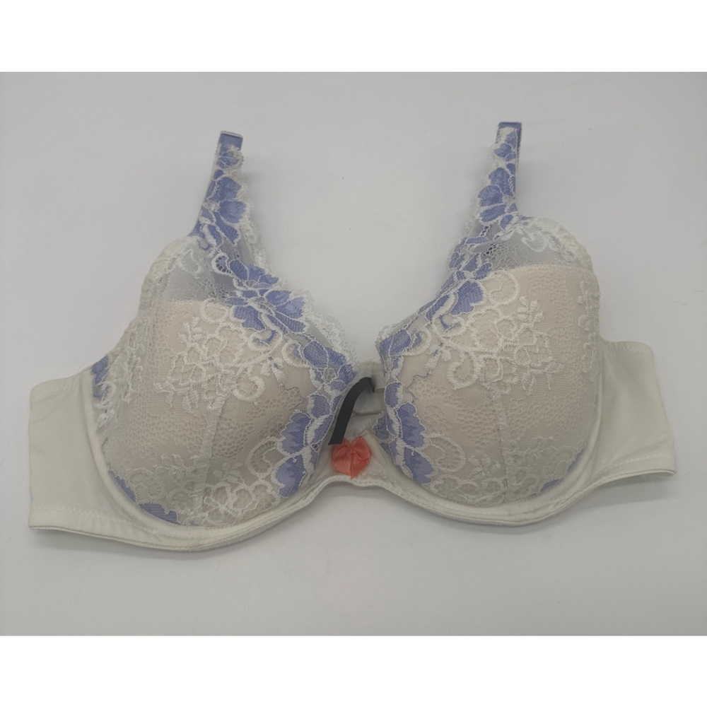 ADORE ME White & Lavender Lace Bra 36C